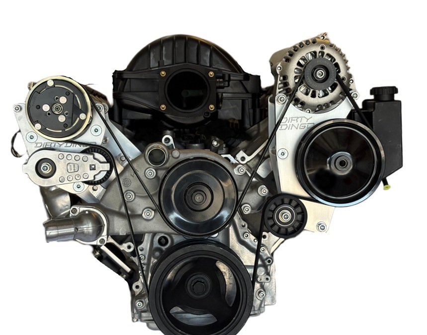 LT Truck Street Rod Billet Alternator Power Steering and AC